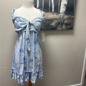 Ocean Drive Blue and White Sundress